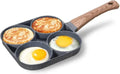4 Holes Egg Fry Pan Pancake Maker Non-stick Egg Burger Pan with Handle